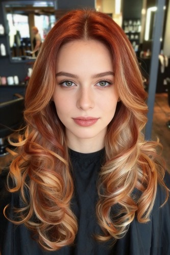 Inch long wavy ginger - inch,