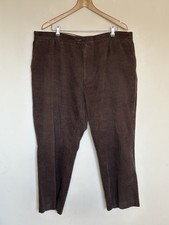 dark brown corduroy trousers Waist 44 , Leg 26 , 100% Cotton ( Length XS)