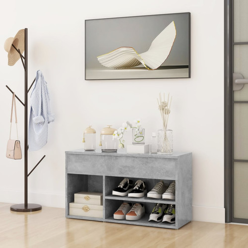 Shoe bench concrete grey - shoe,