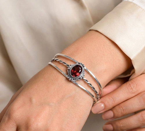 925 sterling silver red - sterling, garnet
