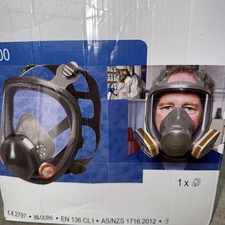 3M 6000 Series Reusable Full Facepiece Respirator - Black large size
