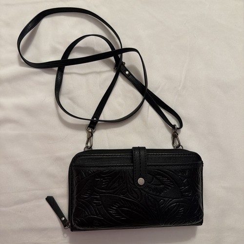 The sak embossed black leather - sak,