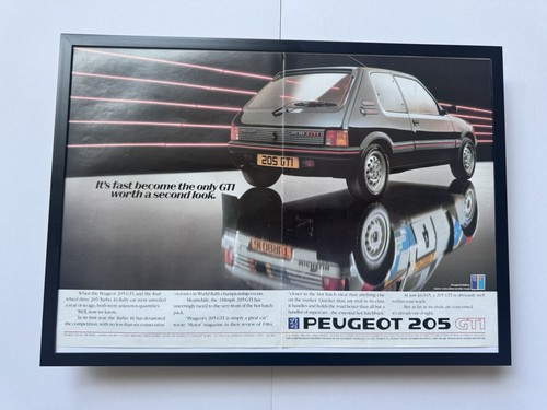 Framed peugeot 205 turbo - peugeot, 16