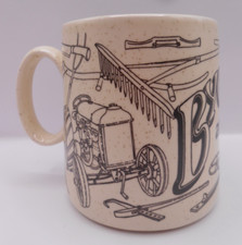 ' Bygones at Holkham' Ceramic advertising Mug by Holkham Pottery