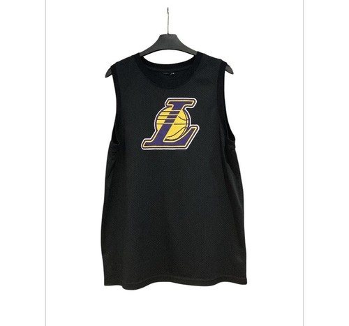 Men black lakers vest size - men’s,