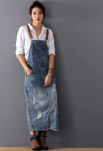 Distressed denim blue urban - distressed,