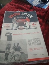 Football Programme Man Utd V Blackpool 18th September 1957