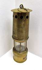 Vintage Brass Miners Lamp