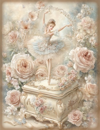 Rice paper decoupage - 1, a4