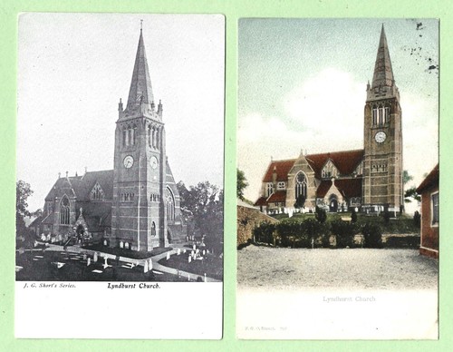 E584 hampshire two postcards - [e584],