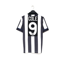 1993/95 COLE #9 Newcastle United Vintage Asics Home Football Shirt (S)