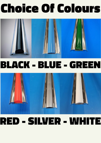 Aluminium herzim rub rail - aluminium, with