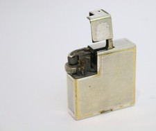 Dunhill art deco vintage lighter silver plated  Squareboy Savory