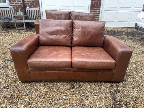 Next brown real leather two - next,
