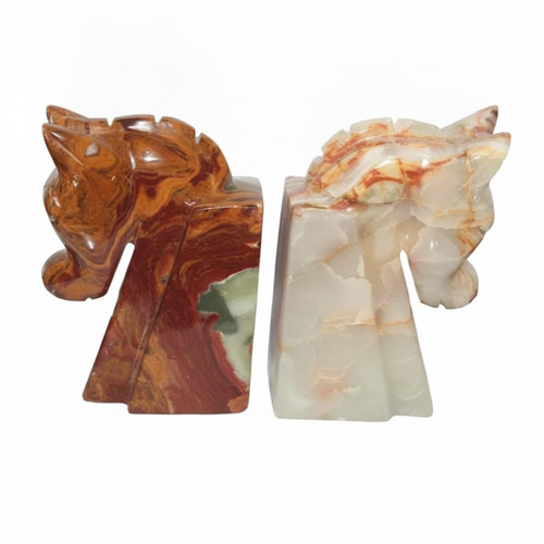 Natural onyx marble horse - natural,