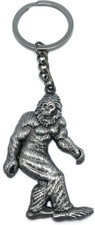 Metal Bigfoot Keychain -