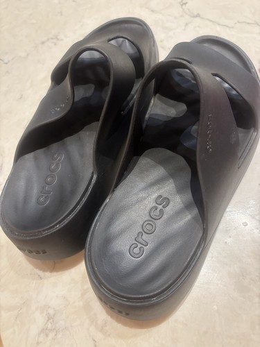 Croc platform sandals - platform,