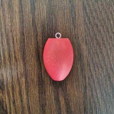 Hi-Vis Pink Wooden Egg Bobber