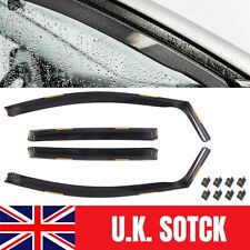 BLACK WIND RAIN DEFLECTORS SUN VISORS GUARD FOR FORD KUGA MK2 2012-2019 4PCS