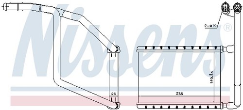 Heat exchanger interior - heat,