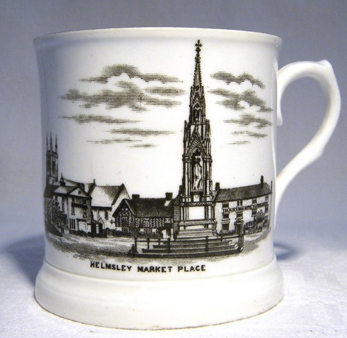 Swan crested china transfer - swan,