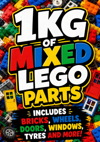 1kg mixed lego - lego, includes