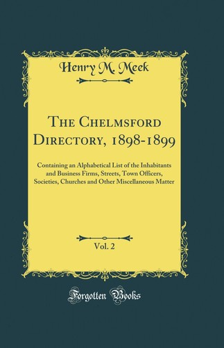 The chelmsford directory - the,
