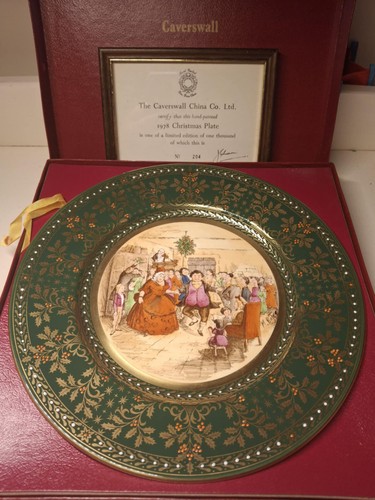 Caverswall christmas plate - caverswall,