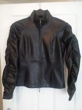 Faux Leather Vintage Look Coat Jacket Size 10