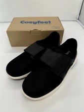 Cosyfeet Mens Trainers Victor Wide Fit 3H Width Black UK Size 9 Extra Roomy