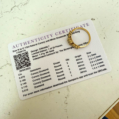 Gemporia 9ct yellow gold - yellow,