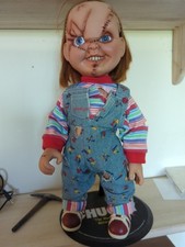  Sideshow Collectibles Chucky Doll 14"With Matel Stand Rare  Horror Figures 