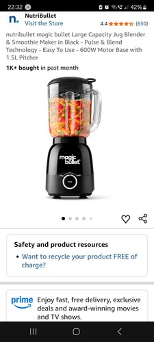 Nutribullet magic bullet large - magic,