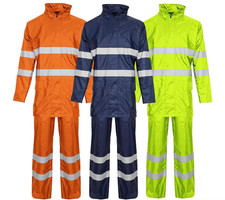 WATERPROOF Hi-Viz Vis PVC Rain