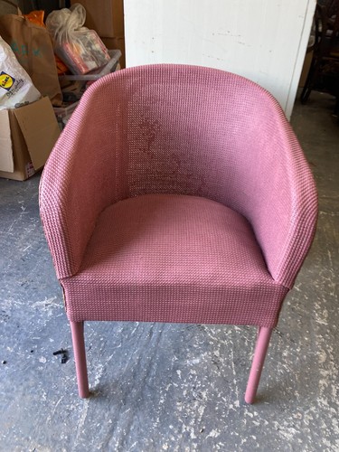 Pink woven armchair - pink, bedroom