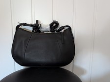 Brand New Radley Wilton Crescent Black Leather Shoulder Handbag