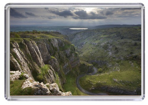Cheddar gorge fridge magnet - gorge,