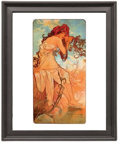 Alphonse mucha summer - -,