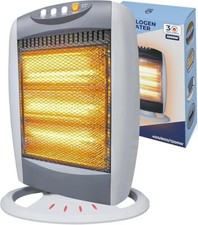 CUQOO 1200w Halogen Compact Quartz Heater – 3 Heat Setting Energy Efficient NEW