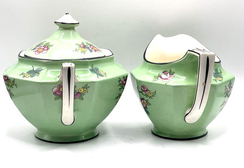 Rare crown ducal ware green - crown,