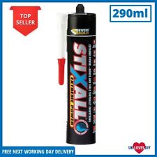 Everbuild Stixall Black Sealant Silicone Adhesive Stix All Extreme Power 290ml