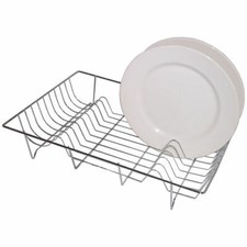 DISH DRAINER CHROME RACK SINK