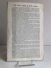 "The Stanley System of Queen Rearing" P.W. Stanley - foldout leaflet bee-keeping