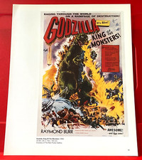 Godzilla King Of The Monsters Movie/Film Poster Art PICTURE / PRINT 12" x 9.5"