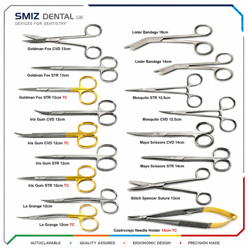 Surgical kelly scissors - scissors, pean