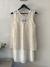 BNWT Ladies Zara Cream Lace