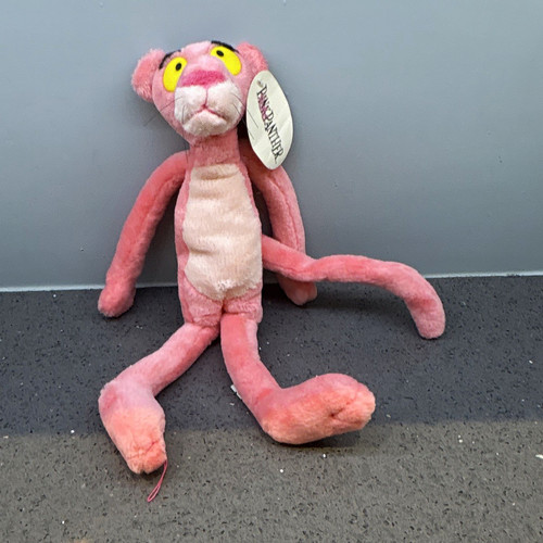 Pink panther plush soft toy - panther,