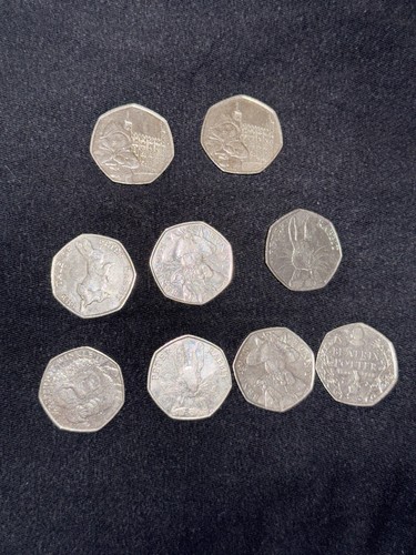 50p coin mixed - coin, job