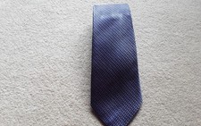 Mens Hawes & Curtis Tie 100% Silk Navy Purple