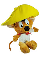 Looney Tunes Speedy Gonzales With Hat Large Plush Toy Vintage Rare Play By Play 